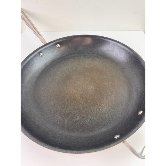 All Clad D3 Black Silver Large Skillet Stainless Steel Nonstick 14" Frying Pan - Picture 3 of 7